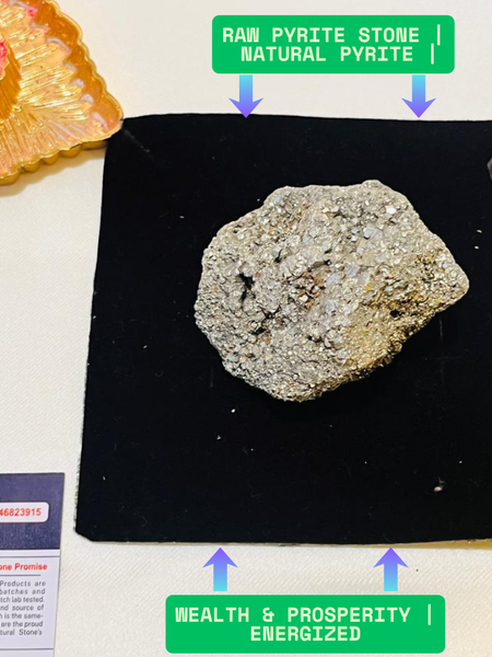 💎 Raw Natural Pyrite Stone (Original & Authentic - 70–100 GM) Cluster