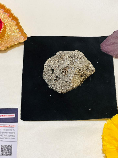 💎 Raw Natural Pyrite Stone (Original & Authentic - 70–100 GM) Cluster