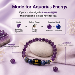 ♈ Zodiac Sign Bracelet – All 12 Signs  ✨ Energized Gemstone Bracelet | Authentic & Lab Certified