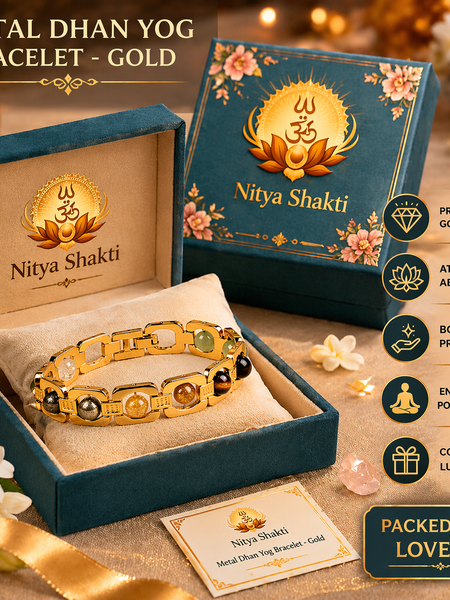 Metal Dhan Yog Golden Bracelet (Lab Certified)