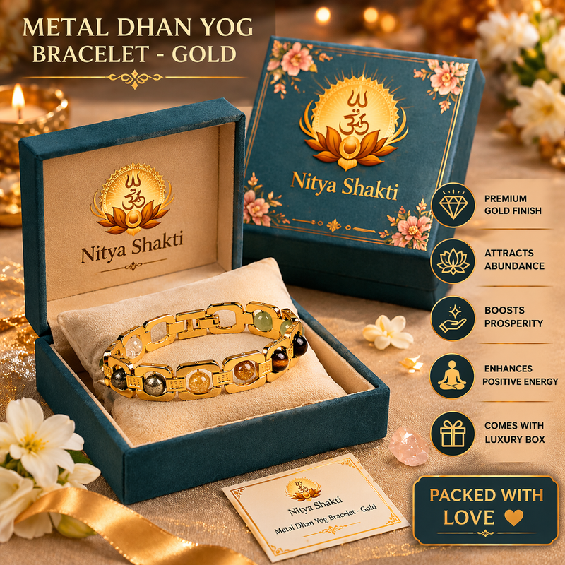 Metal Dhan Yog Golden Bracelet (Lab Certified)