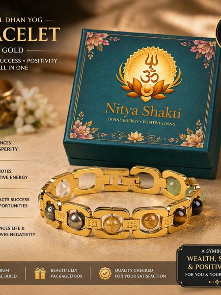 Metal Dhan Yog Golden Bracelet (Lab Certified)