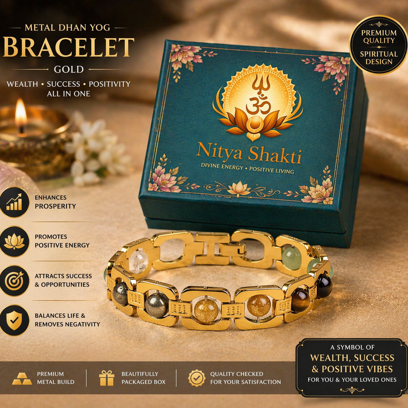 Metal Dhan Yog Golden Bracelet (Lab Certified)