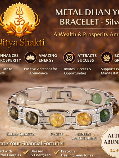 Metal Dhan Yog Silver Bracelet (Lab Certified)