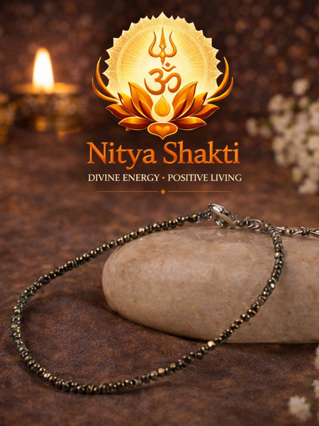 Raw Pyrite Anklet
