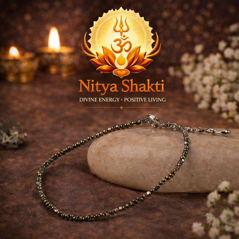Raw Pyrite Anklet