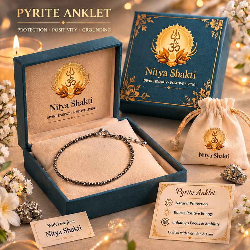 Raw Pyrite Anklet