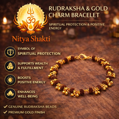 Elegant Rudraksha Bracelet for Women & Girls