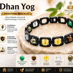 Siddh Metal Dhan Yog Bracelet (Lab Certified) – Black