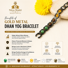 Siddh Metal Dhan Yog Bracelet (Lab Certified) – Black
