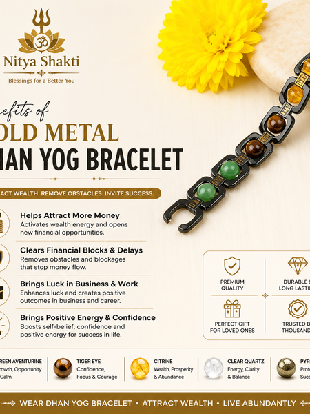 Siddh Metal Dhan Yog Bracelet (Lab Certified) – Black