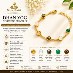 Gold-Plated Dhan Siddhi (Dhan Yog) Bracelet for Women