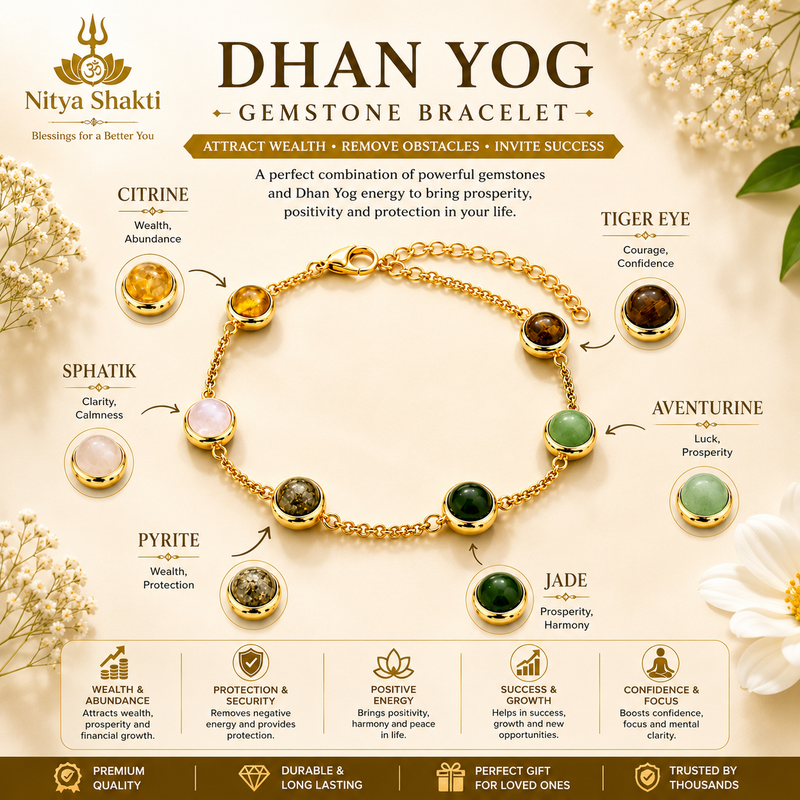 Gold-Plated Dhan Siddhi (Dhan Yog) Bracelet for Women