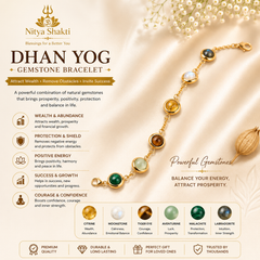 Gold-Plated Dhan Siddhi (Dhan Yog) Bracelet for Women