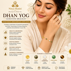 Gold-Plated Dhan Siddhi (Dhan Yog) Bracelet for Women