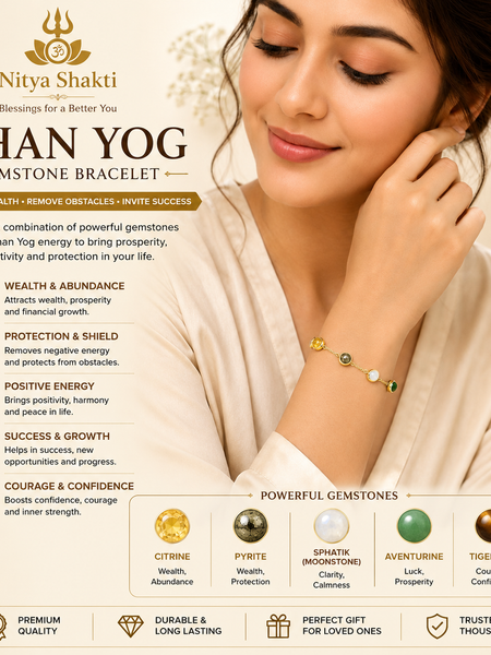 Gold-Plated Dhan Siddhi (Dhan Yog) Bracelet for Women