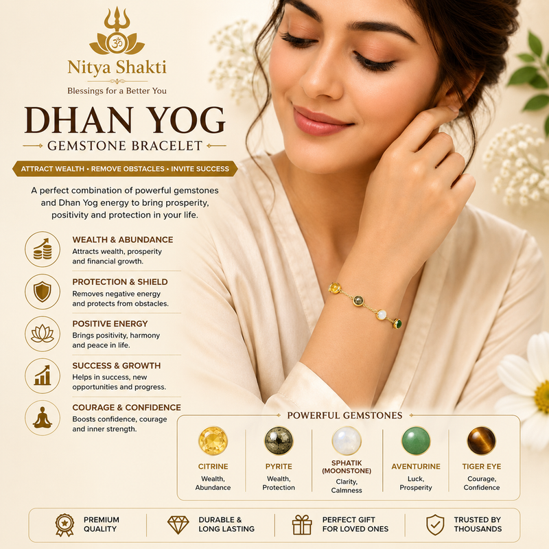 Gold-Plated Dhan Siddhi (Dhan Yog) Bracelet for Women