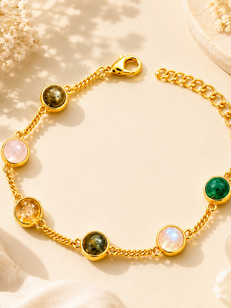 Gold-Plated Dhan Siddhi (Dhan Yog) Bracelet for Women