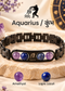 ♈Metal Zodiac Rashi Bracelet – All 12 Signs  ✨ Energized Gemstone Bracelet