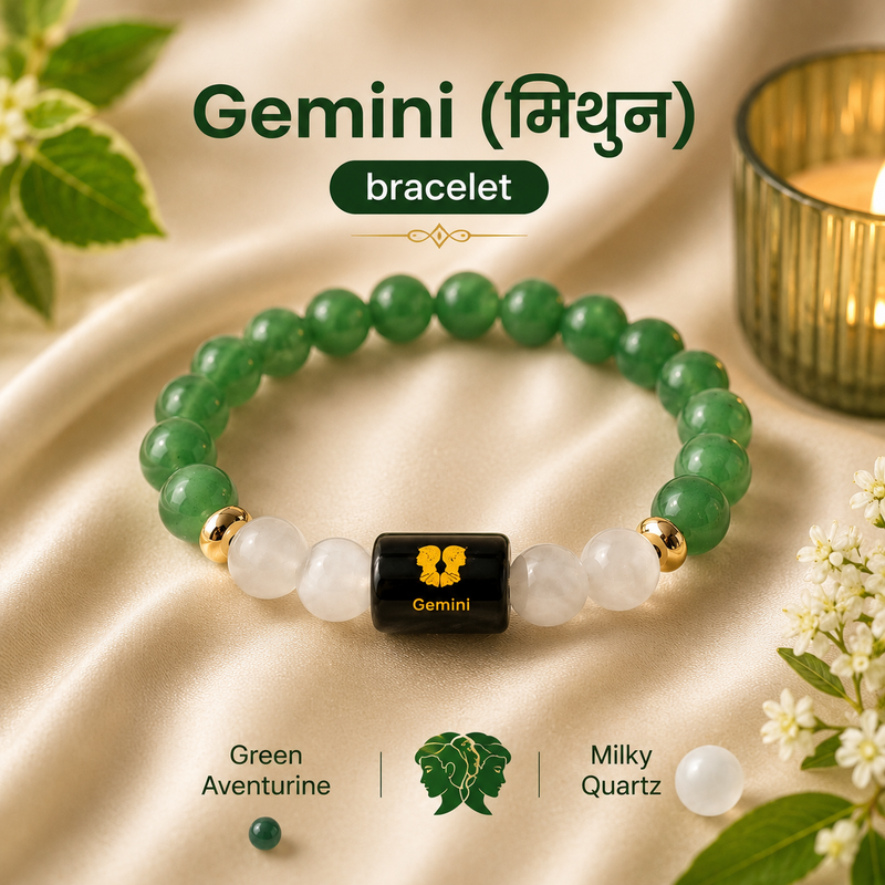 ♈ Zodiac Sign Bracelet – All 12 Signs  ✨ Energized Gemstone Bracelet | Authentic & Lab Certified