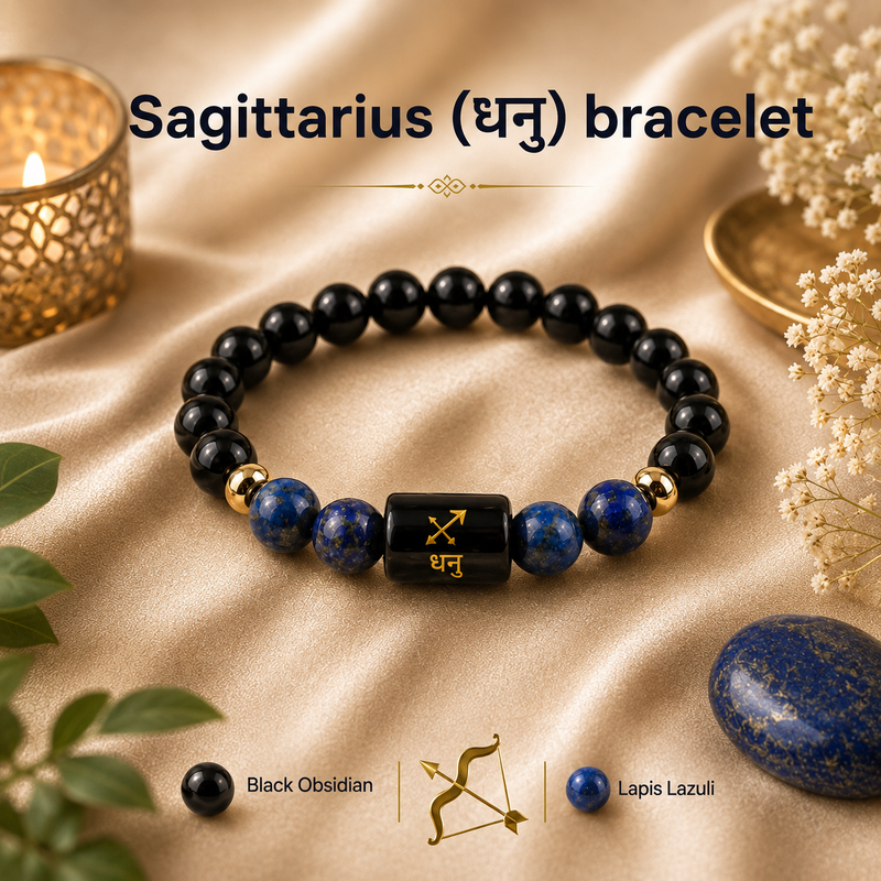 ♈ Zodiac Sign Bracelet – All 12 Signs  ✨ Energized Gemstone Bracelet | Authentic & Lab Certified