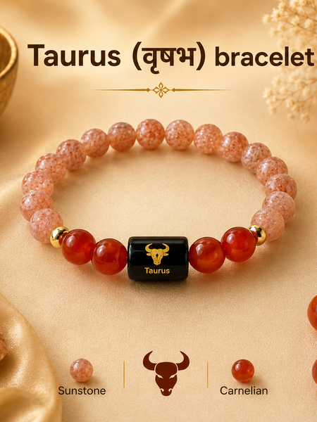 ♈ Zodiac Sign Bracelet – All 12 Signs  ✨ Energized Gemstone Bracelet | Authentic & Lab Certified