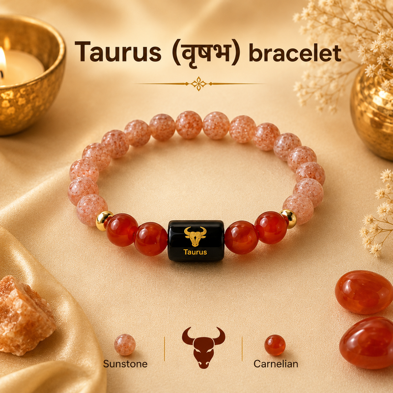 ♈ Zodiac Sign Bracelet – All 12 Signs  ✨ Energized Gemstone Bracelet | Authentic & Lab Certified