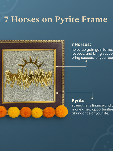 🐎 7 Horses on Raw Pyrite Frame [Energized]