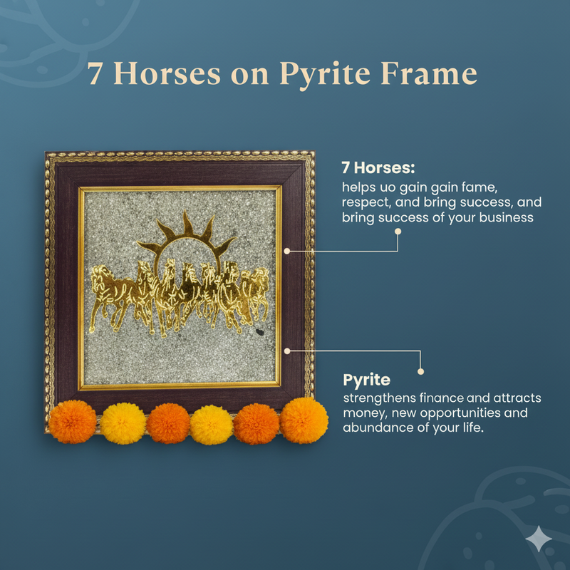 🐎 7 Horses on Raw Pyrite Frame [Energized]