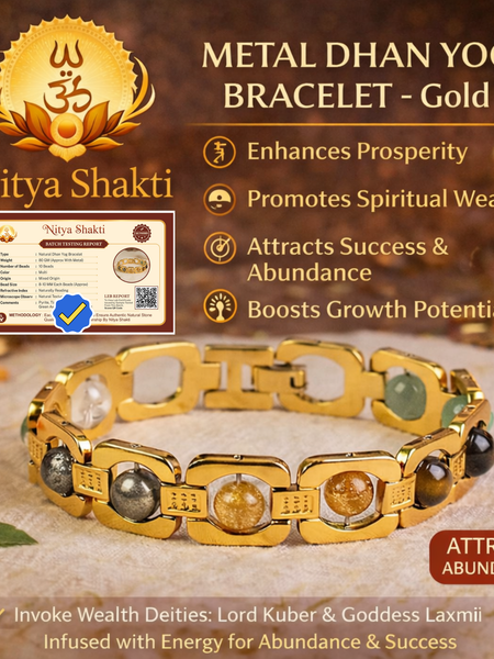 Metal Dhan Yog Golden Bracelet (Lab Certified)